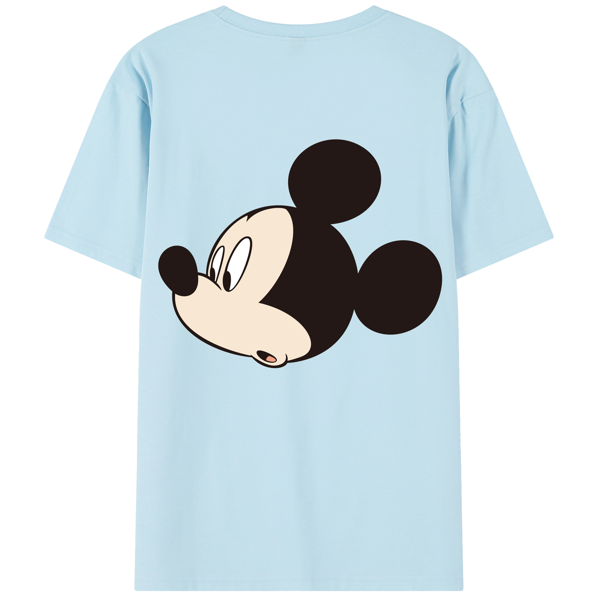 （画像用） ミッキーマウス Mickey Mouse 綿100％半袖Tシャツ（背面プリント）